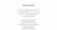 Desktop Screenshot of martinriker.com