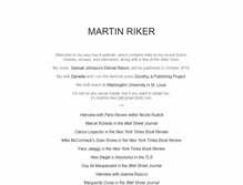 Tablet Screenshot of martinriker.com